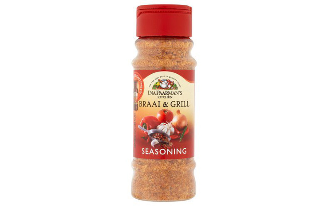 Ina Paarman's Braai & Grill Seasoning   Plastic Bottle  200 millilitre